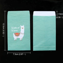 Load image into Gallery viewer, 50pcs Mini Kraft Paper Bags for Gifts Unicorn Thank You Small Gift Bag Mermaid Wedding Party Favor Bags Llama Paper Candy Bags