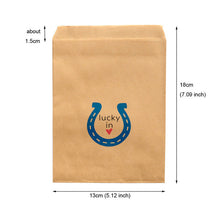 Load image into Gallery viewer, 25pcs Thank You Kraft Paper Bag Colorful Polka Dots Striped Chevron Paper Gift Bag Wedding Candy Bags Birthday Gift Packaging