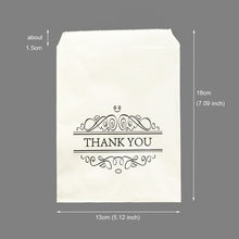 Load image into Gallery viewer, 25pcs Thank You Kraft Paper Bag Colorful Polka Dots Striped Chevron Paper Gift Bag Wedding Candy Bags Birthday Gift Packaging