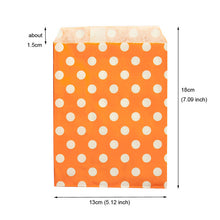 Load image into Gallery viewer, 25pcs Thank You Kraft Paper Bag Colorful Polka Dots Striped Chevron Paper Gift Bag Wedding Candy Bags Birthday Gift Packaging