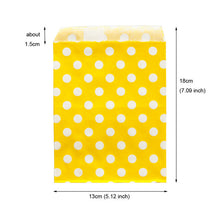 Load image into Gallery viewer, 25pcs Thank You Kraft Paper Bag Colorful Polka Dots Striped Chevron Paper Gift Bag Wedding Candy Bags Birthday Gift Packaging