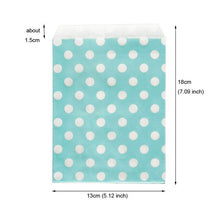 Load image into Gallery viewer, 25pcs Thank You Kraft Paper Bag Colorful Polka Dots Striped Chevron Paper Gift Bag Wedding Candy Bags Birthday Gift Packaging