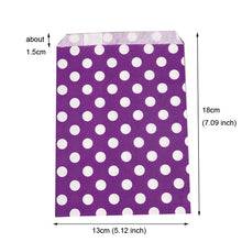 Load image into Gallery viewer, 25pcs Thank You Kraft Paper Bag Colorful Polka Dots Striped Chevron Paper Gift Bag Wedding Candy Bags Birthday Gift Packaging