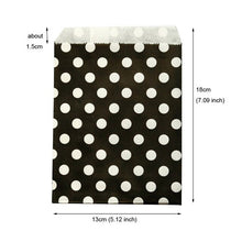 Load image into Gallery viewer, 25pcs Thank You Kraft Paper Bag Colorful Polka Dots Striped Chevron Paper Gift Bag Wedding Candy Bags Birthday Gift Packaging