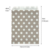 Load image into Gallery viewer, 25pcs Thank You Kraft Paper Bag Colorful Polka Dots Striped Chevron Paper Gift Bag Wedding Candy Bags Birthday Gift Packaging