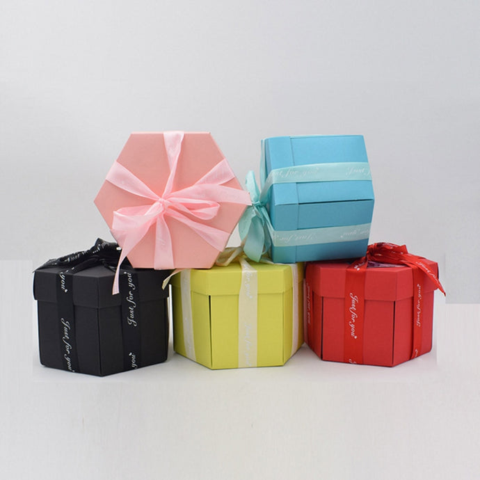 DIY Explosion Box Gift Surprise Love Paper Box Package Handmade Memory Scrapbook Photo Album Wedding Anniversary Birthday Gifts